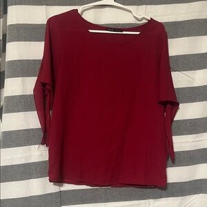 SHEIN Rich Red Blouse